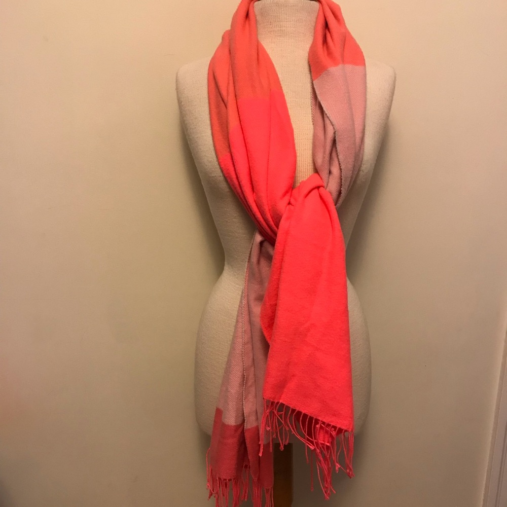 Gap Pink Color Block scarf